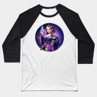 Realistic Anime Liliana, the Necromancer - Planeswalker Baseball T-Shirt